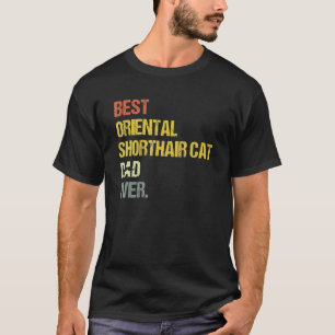 Camiseta Hombres Mejor Gato De Shorthair Oriental