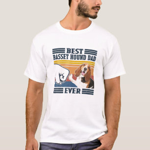 Camiseta Hombres Mejor Hound De Basset Papá Nunca Funny Per