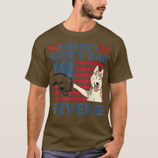 Camiseta Hombres Mejor Husky Papá Nunca Vintage Perro Lover