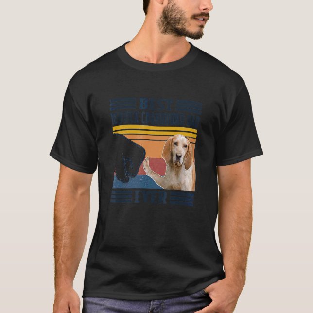 Camiseta Hombres Mejor Inglés Estadounidense Coonhound Dad  (Anverso)