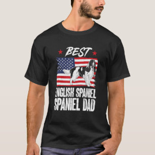 Camiseta Hombres Mejor Inglés Springer Spaniel Dad American