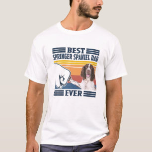 Camiseta Hombres Mejor Inglés Springer Spaniel Dad Siempre