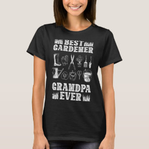 Camiseta Hombres Mejor Jardinero Abuelo Jamás Jardinero