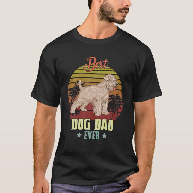 Camiseta Hombres Mejor Llanta Recubierta Ablada Terrier Pap (Anverso)