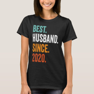 Camiseta Hombres Mejor Marido Desde 2020 Tercer boda annive