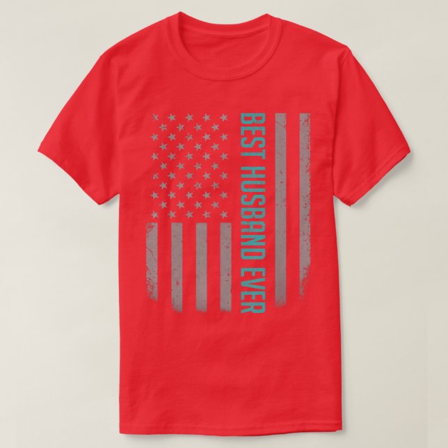 Camiseta Hombres Mejor Marido Que Nunca Bandera Estadounide (Diseño del anverso)