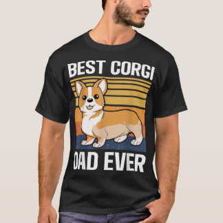 Camiseta Hombres Mejor Padre Corgi
