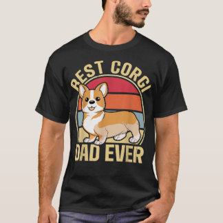 Camiseta Hombres Mejor Padre Corgi