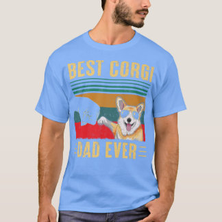 Camiseta Hombres Mejor Padre Corgi Que Nunca Funny Corgi Do