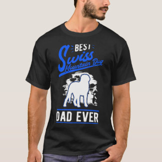 Camiseta Hombres Mejor Padre De Perro De Montaña Suizo
