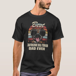 Camiseta Hombres Mejor Padre Del Bull Terrier De Stafforshi