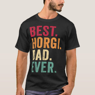 Camiseta Hombres Mejor Padre Horgi Siempre Corgi y Husky Do