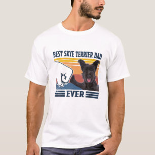 Camiseta Hombres Mejor Padre Terrier De Skye Papá Nunca Div