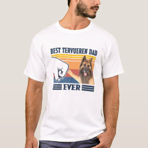 Camiseta Hombres Mejor Padre Tervueren Nunca Divertido Perr