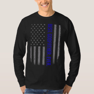 Camiseta Hombres Mejor Padrino Que Nunca Bandera Estadounid