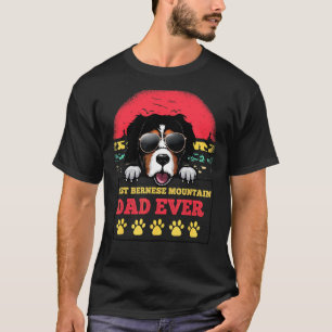 Camiseta Hombres Mejor Papa de Montaña de Berna Nunca Perro