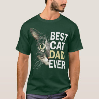 Camiseta Hombres Mejor Papá Gato Nunca Fundido Gato Gato Ga