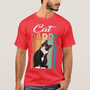 Camiseta Hombres Mejor Papá Gato Papi Papel Del Gato Más Am