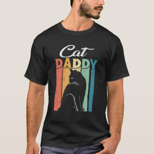 Camiseta Hombres Mejor Papá Gato Papi Papel Del Gato Más Am