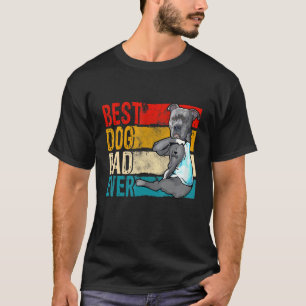 Camiseta Hombres Mejor Papá Pitbull Nunca Dueño De Perro Ba
