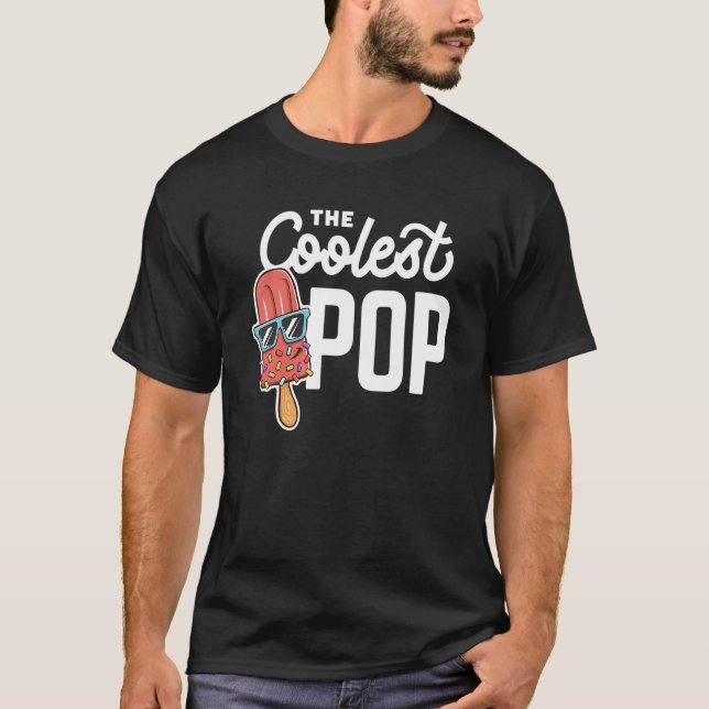Camiseta Hombres Mejor Papá Pop Más Coolest Día G De Los Pa (Anverso)
