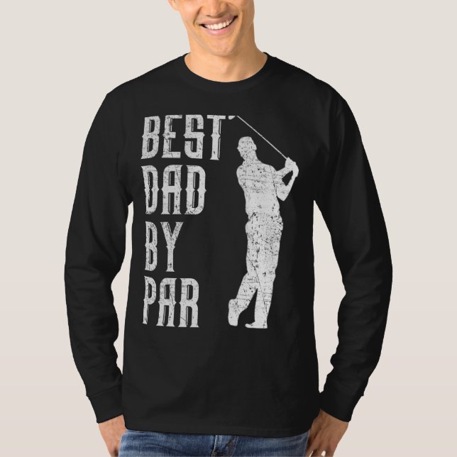 Camiseta Hombres Mejor Papá Por El Día De Par Golf Funny Fa (Anverso)