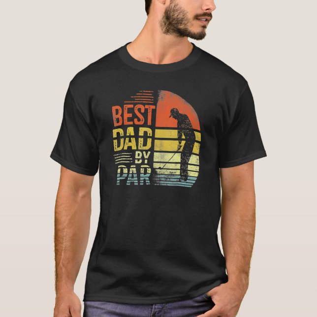 Camiseta Hombres Mejor Papá Por Par Daddy Fathers Day Vinta (Anverso)