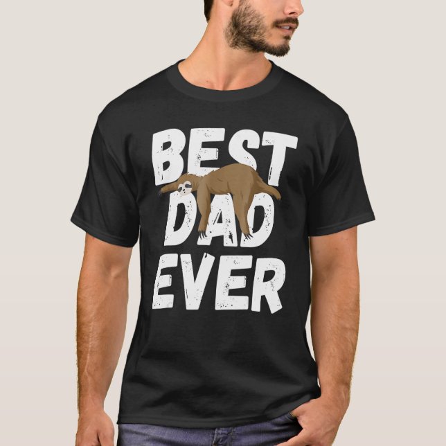 Camiseta Hombres Mejor Papá Que Nunca Dormí Leche Padre Per (Anverso)