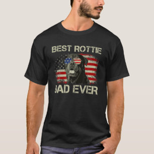 Camiseta Hombres Mejor Papa Rotativo Ever Tshirt Rottweiler