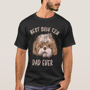 Camiseta Hombres Mejor Papa Shih Tzu Nunca Perro Shih Tzu P