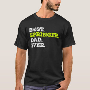 Camiseta Hombres Mejor Papá Springer Nunca Inglés Springer