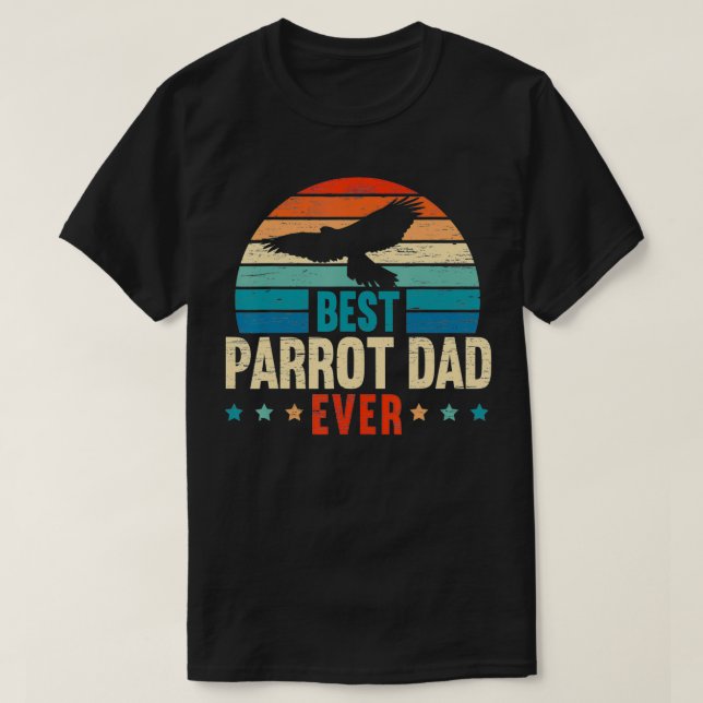Camiseta Hombres Mejor Parrot Papá Nunca Ave Aves (Diseño del anverso)