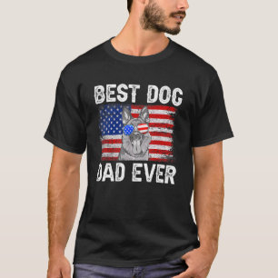Camiseta Hombres Mejor Pastor Alemán Papá Jamás Bandera Ame