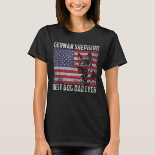 Camiseta Hombres Mejor Pastor Alemán Papá Noel Jamás Fl Est