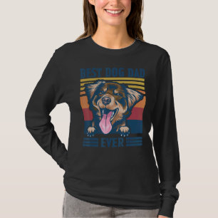 Camiseta Hombres Mejor Pastor Australiano Papá Perro Papá F
