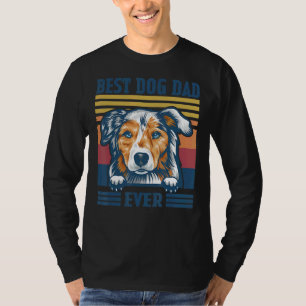Camiseta Hombres Mejor Pastor Australiano Papá Perro Papá F