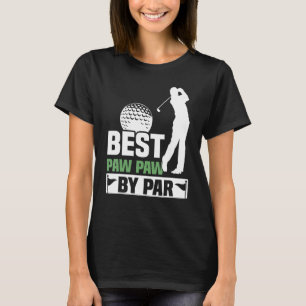 Camiseta Hombres Mejor Paw Por Par Golf Abuelo Padres