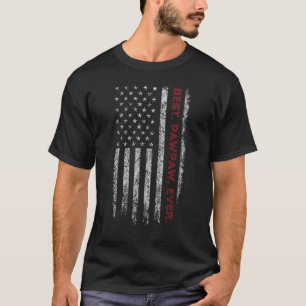Camiseta Hombres Mejor Pawpaw De La Bandera Estadounidense