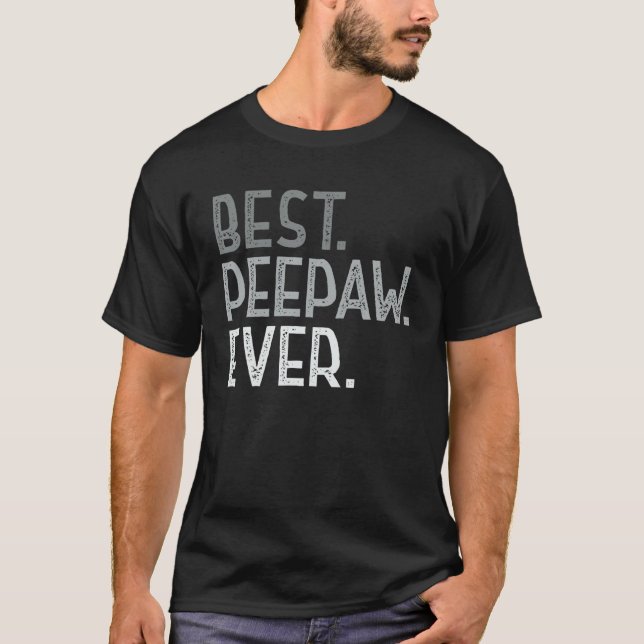 Camiseta Hombres Mejor Peepaw Para Abuelo Hombres Padre Fun (Anverso)
