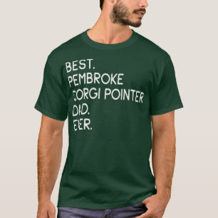 Camiseta Hombres Mejor Pembroke Corgi Pointer Dad Ever825