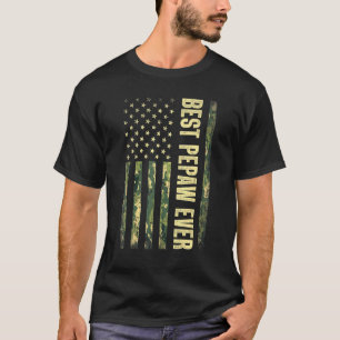 Camiseta Hombres Mejor Pepa Eeuu Camuflaje De Bandera Fathe