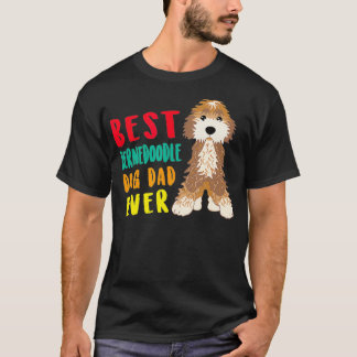 Camiseta Hombres Mejor Perro Berna Doodle Papá Diversión de