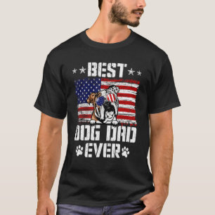 Camiseta Hombres Mejor Perro Papá Nunca Inglés Bulldog Esta