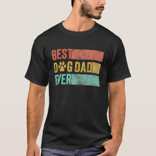 Camiseta Hombres Mejor Perro Papá Perro Retro Papi Pet Love