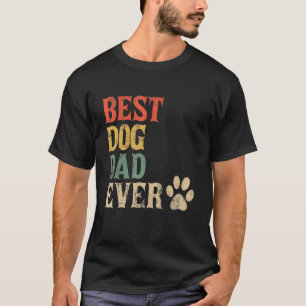 Camiseta Hombres Mejor Perro Papá Vintage Papi Retro D
