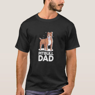 Camiseta Hombres Mejor Perro Pitbull Papá Nunca Pittie