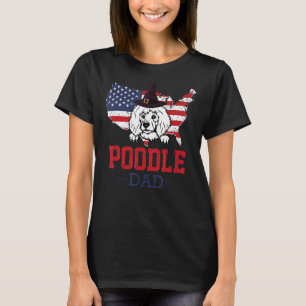 Camiseta Hombres Mejor Poodle Padre Dueño De Perro Padres D