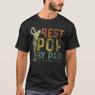 Camiseta Hombres Mejor Pop Por Par Golf Abuelo Golfer Padre