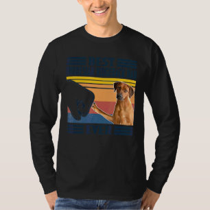 Camiseta Hombres Mejor Rhodesia Ridgeback Papá Jamás Perro