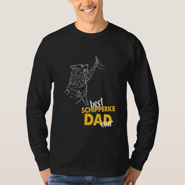 Camiseta Hombres Mejor Schipperke Papá Nunca Perro Schipper (Anverso)